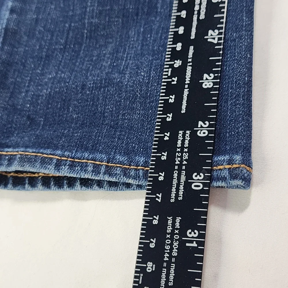 J Crew Mercantile Flex Jeans 34x30 Men Slim Straight Dark Wash Stretch W34 Blue